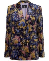 Etro - Printed Blazer - Lyst