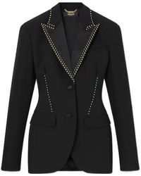 Versace - Stud-Embellished Single-Breasted Blazer - Lyst