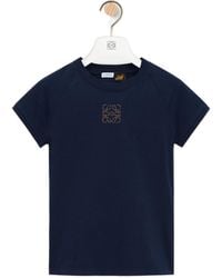 Loewe - Slim Anagram Embroidered T-Shirt - Lyst