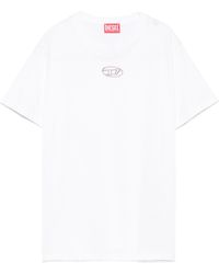 DIESEL - Oval D-Logo Crewneck T-Shirt - Lyst