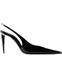 Saint Laurent - Guermantes Slingback Heeled Pumps - Lyst