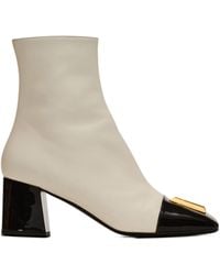 Balmain - Square Toe Ankle Boots - Lyst