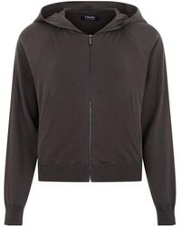 Max Mara - Zip-Up Knitted Hoodie - Lyst