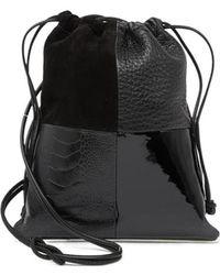 Alexander Wang - Drawstring Splicing Shoulder Bag - Lyst