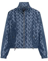 MICHAEL Michael Kors - Geometric-Pattern Zip Jacket - Lyst