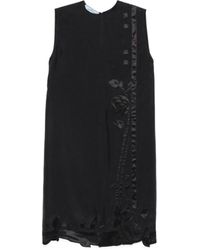 Prada - Crewneck Sleeveless Dress - Lyst