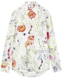 McQueen - Meadow Floral Printed Shirt - Lyst