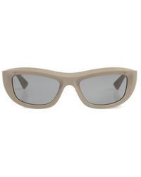 Bottega Veneta - Logo Sunglasses - Lyst