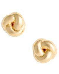 Self-Portrait - Small Knot Stud Earrings - Lyst