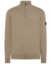 Peuterey - Trebe Half-Zip Logo-Patch Sweater - Lyst