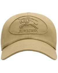 Burberry - Knight Stamp Gabardine Baseball Cap - Lyst