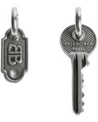 Balenciaga - Neverlost Key Charm Earrings - Lyst