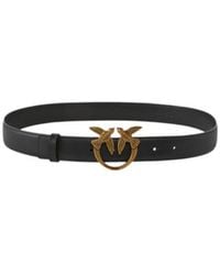 Pinko - Lovebird Metal Buckle Belt - Lyst