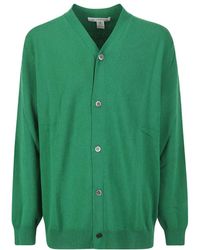 Comme des Garçons - Comme Des Garçons Shirt V-Neck Knitted Cardigan - Lyst