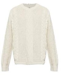 AllSaints - Tenter Cable-Knit Sweater - Lyst