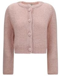 forte_forte - Chunky Knit Buttoned Cardigan - Lyst