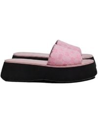 Gucci - Flatform Slide Sandal - Lyst