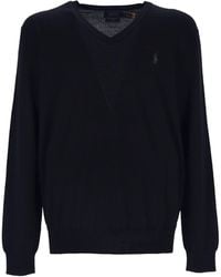 Polo Ralph Lauren - Polo Pony Embroidered V-Neck Jumper - Lyst