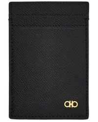 Ferragamo - Ferragamo Logo Money Clip Cardholder Wallet - Lyst