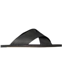 The Row - Malick Crossed-Strap Sandals - Lyst