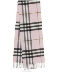 Burberry - The Classic Checked Fringed Scarf - Lyst