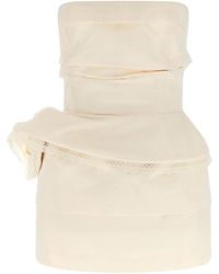 Magda Butrym - Re26 Draped Off-Shoulder Mini Dress - Lyst
