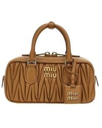 Miu Miu - Arcadie Matelassé Nappa Leather Bag - Lyst