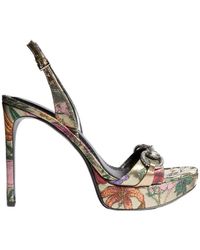 Gucci - Donna Platform Sandal With Crystal Horsebit - Lyst