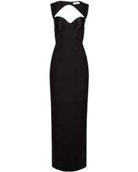Nina Ricci Satin-Finish Maxi Dress in Purple | Lyst