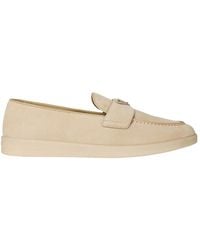 Prada - Suede Loafers - Lyst