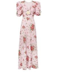 Rodarte - Floral Silk Cocktail Dress - Lyst