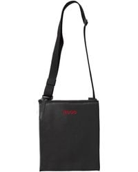 BOSS - Solid Color Crossbody Bag - Lyst