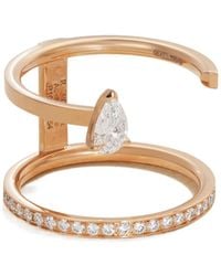 Repossi - 18K Rose Diamond Ring - Lyst