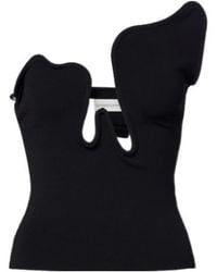 Christopher Esber - Salacia Ribbed-Knit Jersey Top - Lyst