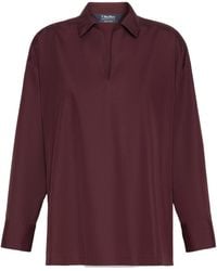 Max Mara - Cotton Poplin Blouse - Lyst