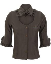 Vivienne Westwood - Ruffle Detailed Short-Sleeved Shirt - Lyst