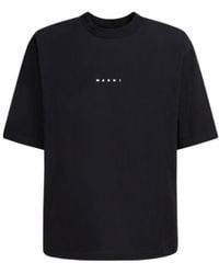 Marni - Logo Printed Crewneck T-Shirt - Lyst