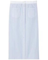Gucci - Cotton Fil Coupé Skirt - Lyst