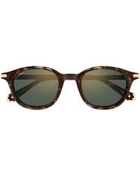 Cartier - Ct0584S Oval Sunglasses - Lyst