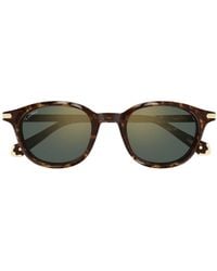 Cartier - Ct0584S Oval Sunglasses - Lyst