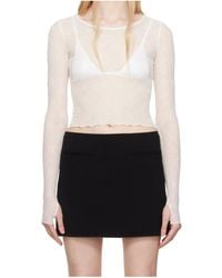 Marine Serre - Mesh Cropped Top - Lyst