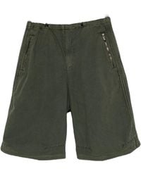 DIESEL - Elastic-Waist Wide-Leg Shorts - Lyst