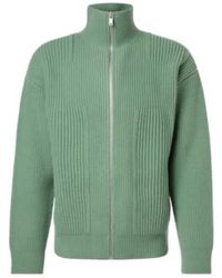 Jil Sander - Wool Zip-Up Cardigan - Lyst