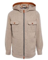Giorgio Armani - Hooded Virgin Wool Blouson - Lyst