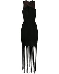 Bottega Veneta - Halterneck Fringed Dress - Lyst