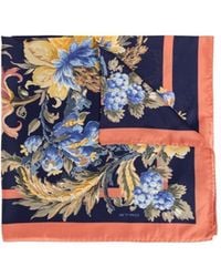 Etro - Floral Border Scarf - Lyst
