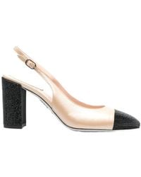 Rene Caovilla - René Caovilla Embellished Square Toe Pumps - Lyst