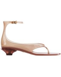 Chloé - Chloé Jelly Buckled Heeled Sandals - Lyst
