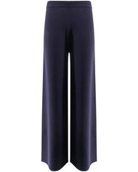 Max Mara - Judy Wide Leg Knitted Trousers - Lyst
