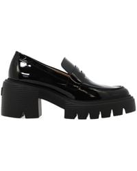 Stuart Weitzman - Soho 60Mm Platform Leather Loafers - Lyst